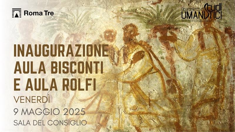 Inaugurazione Aula Bisconti e Aula Rolfi