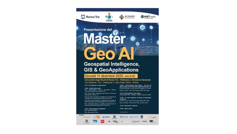 Presentazione Master II livello in GeoAI: Artificial Intelligence, GIS Systems and Geo-Applications