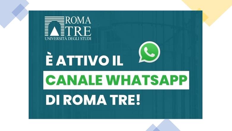 Canale Whatsapp di Roma Tre 