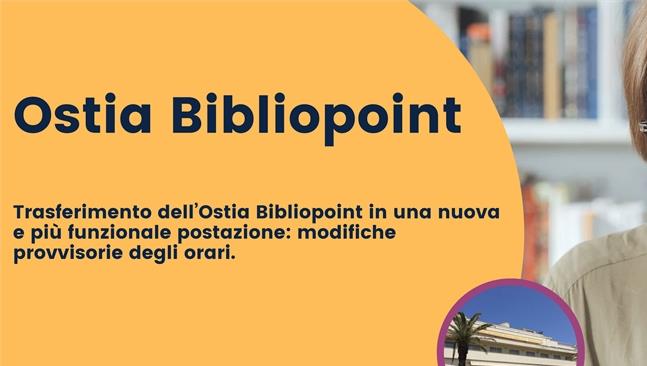 Ostia Bibliopoint- trasferimento in una nuova postazione