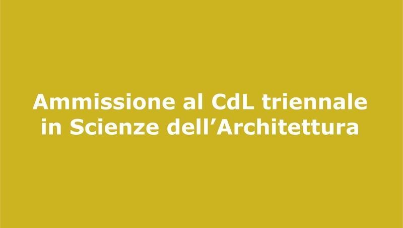 Scienze dell’Architettura – Seconda Prova – A.A. 2024-2025