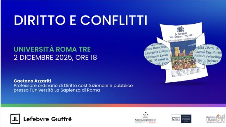 Lezione del Prof. GAETANO AZZARITI - DIRITTO E CONFLITTI