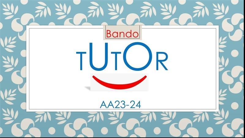Bando (N°3) per attività di tutorato AA23-24