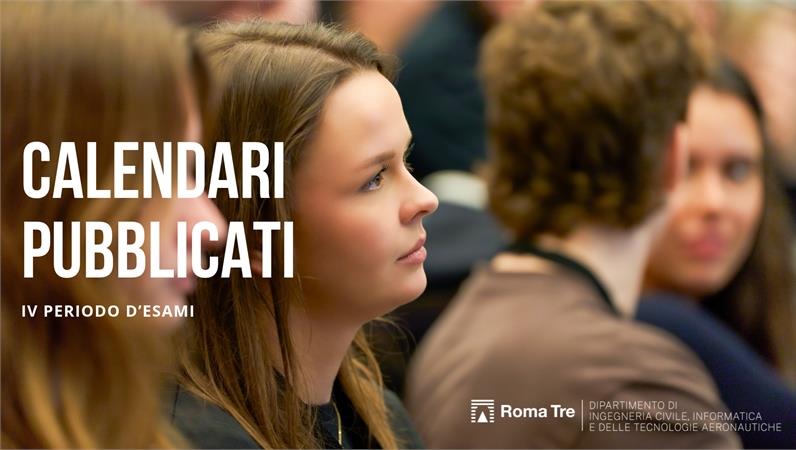 Calendari IV periodo di esami  (9-13 novembre 2026)