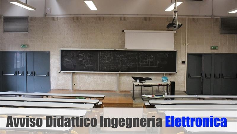 Ingegneria Elettronica: spostamento lezioni