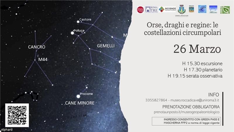 Orse, draghi e regine: le costellazioni circumpolari