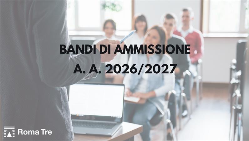 Bandi di ammissione a.a. 2026/2027