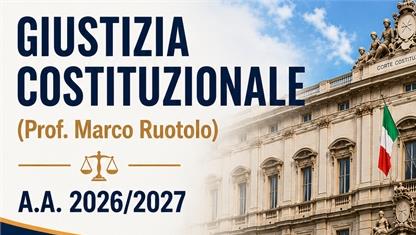 GIUSTIZIA COSTITUZIONALE - A.A. 2026/2027 - PROF. RUOTOLO