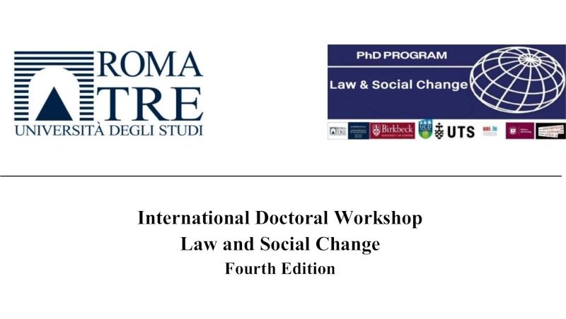 International Doctoral Workshop Law and Social Change Fourth Edition