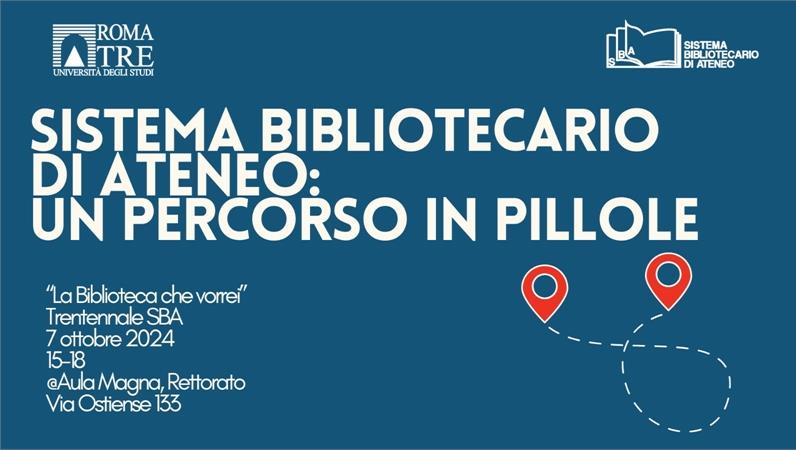  Trentennale SBA: un percorso in pillole