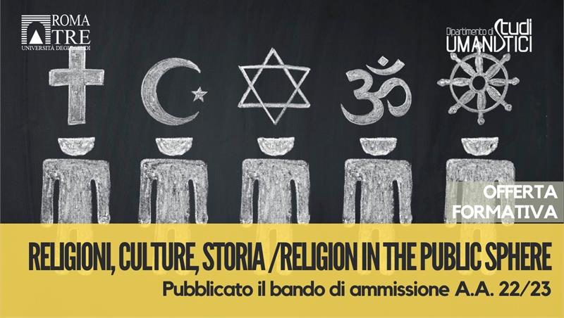 Religioni, Culture, Storia/ Religion in the Public Sphere. Bando 2022/2023