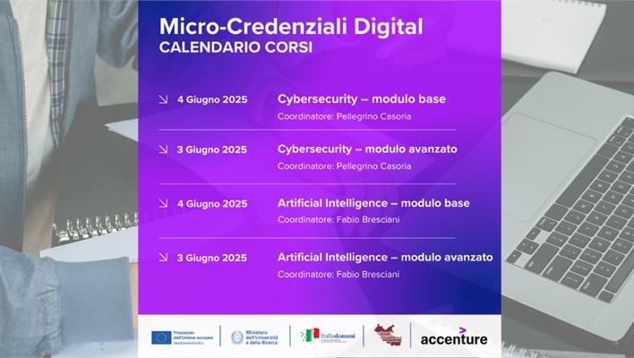 Calendario Corso Micro-Credenziali Digital