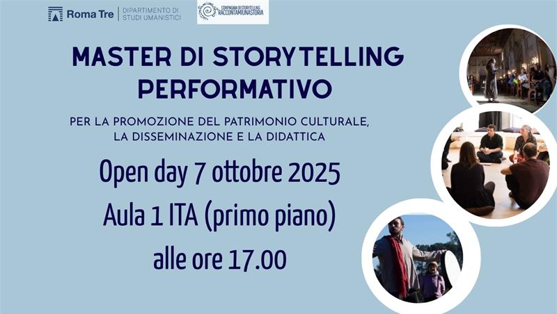 Openday Master Storytelling Performativo 