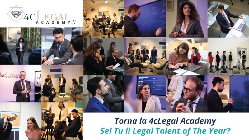 Aperte le candidature alla quarta edizione della 4cLegal Academy, il talent del mercato legale