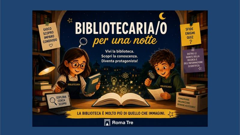 Il Sistema Bibliotecario di Ateneo alla Notte Europea dei Ricercatori e delle Ricercatrici 2026