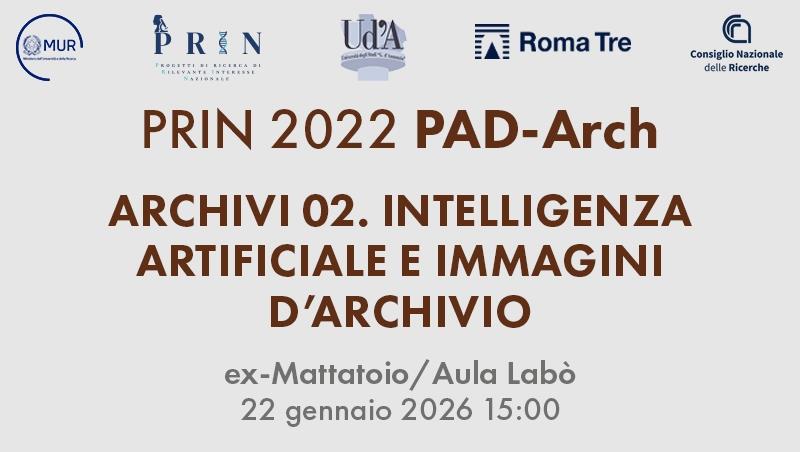 Seminario Archivi 02. Intelligenza artificiale e immagini d'archivio