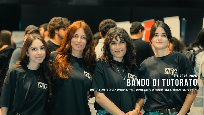 Bando di tutorato per 30 assegni A.A. 2025-2026