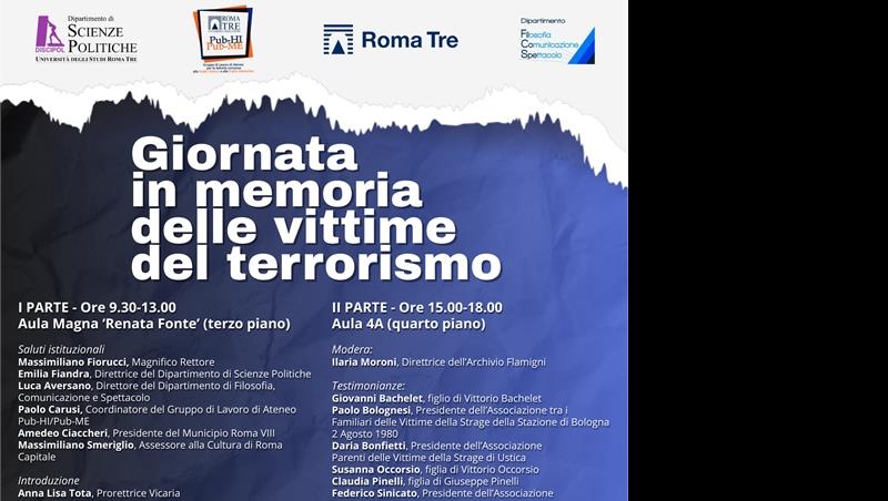 Giornata in memoria delle vittime e del terrrorismo