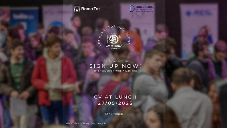 Iscrizione al CV at Lunch del 27 maggio 2025