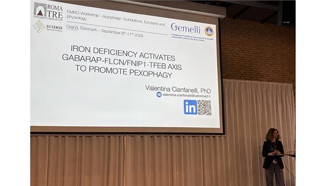 La Prof.ssa V. Cianfanelli presenta la ricerca di Roma Tre all’EMBO Workshop sull’autofagia