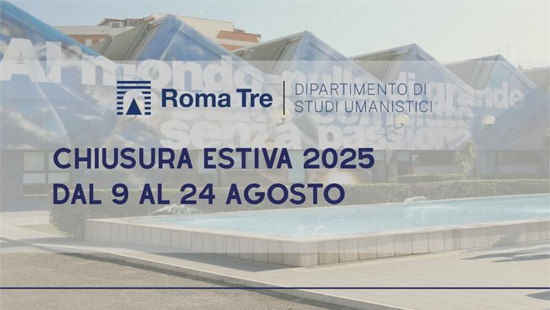 Chiusura estiva 2025 