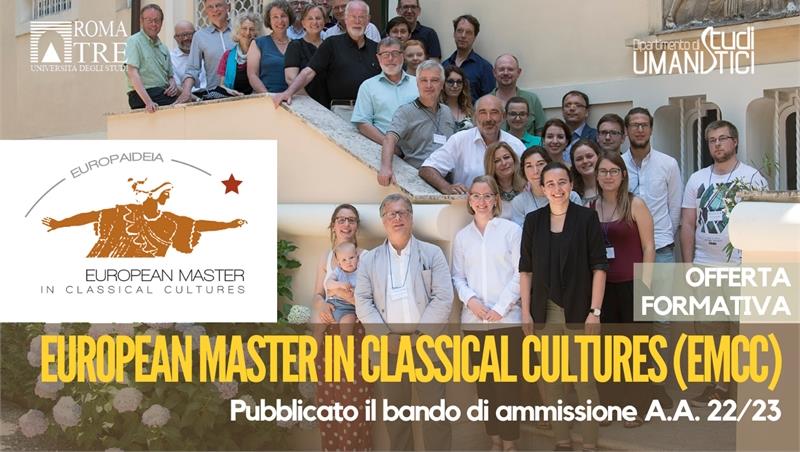 European Master in Classical Cultures. Bando 2022/2023