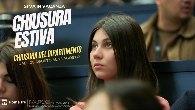 Chiusura estiva del Dipartimento