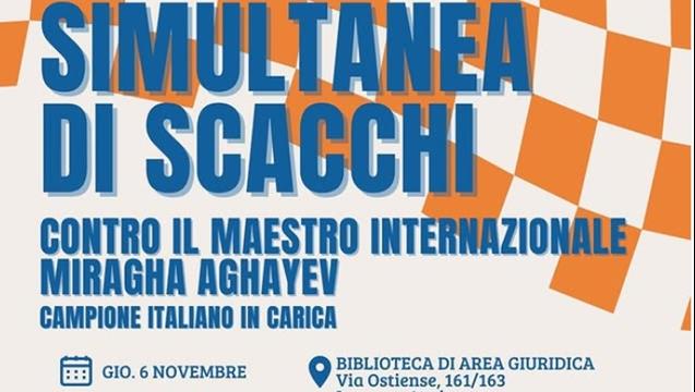 Simultanea di scacchi con il maestro internazionale - Miragha Aghayev