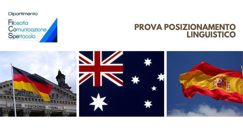 Prova Posizionamento linguistico per neo-immatricolati a.a. 2020-2021