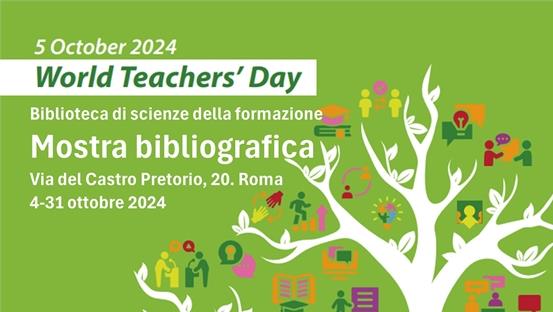 World Teachers' Day. Esposizione di libri con bibliografie per la Giornata Internazionale UNESCO