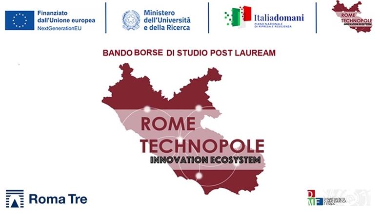 Bando di concorso  borse post-lauream per attività di ricerca - Rome Technopole