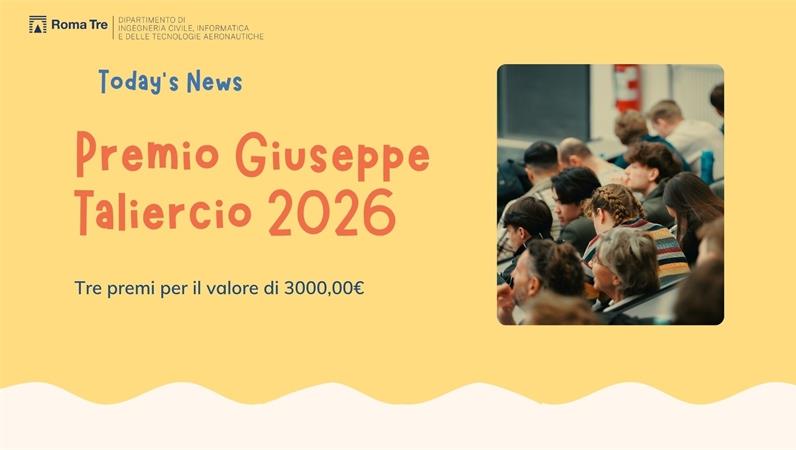 Premio Giuseppe Taliercio 2026: aperte le candidature!