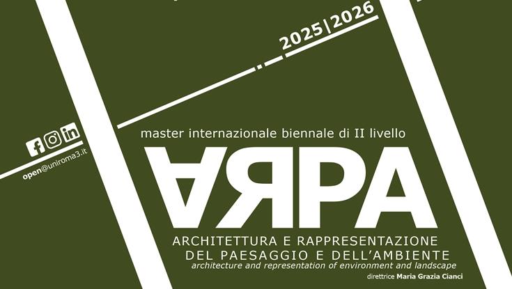 MASTER INTERNAZIONALE BIENNALE ARPA – Architettura e Rappresentazione del Paesaggio e dell’Ambiente (120 CFU)