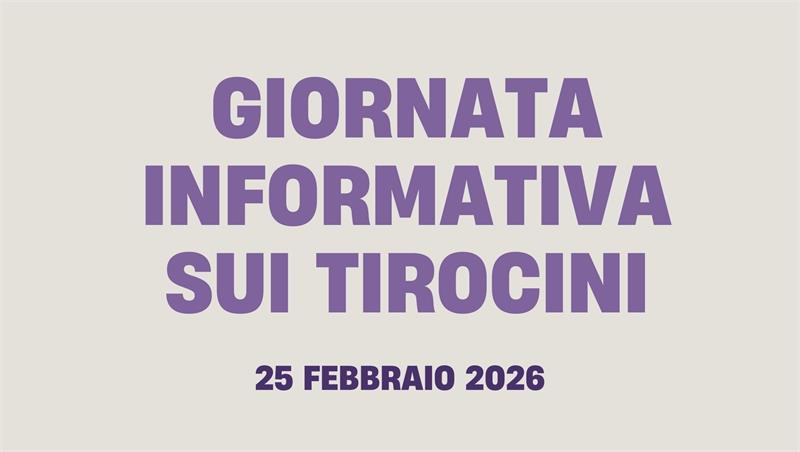 Giornata informativa sui tirocini