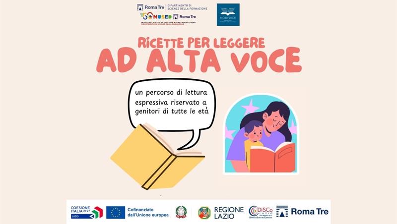 Ricette per leggere ad alta voce: un percorso di lettura espressiva riservato a genitori di tutte le età