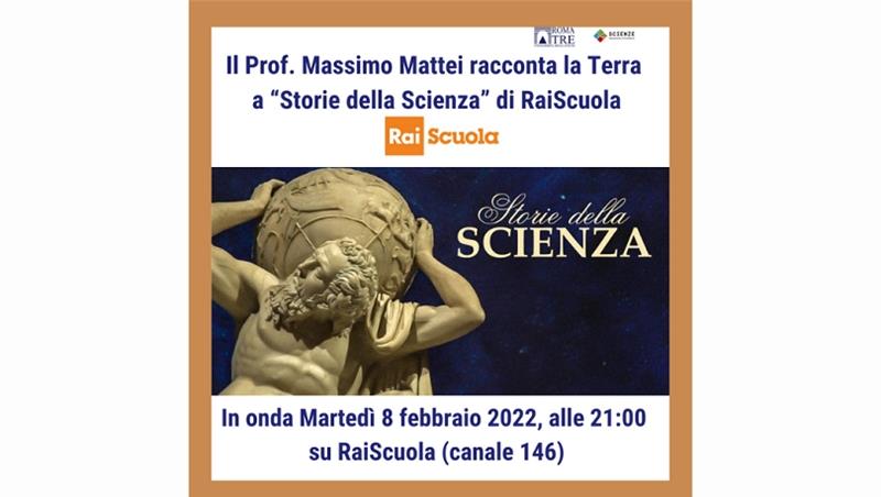 Il Prof. Massimo Mattei racconta la Terra a “Storie della Scienza” di RaiScuola