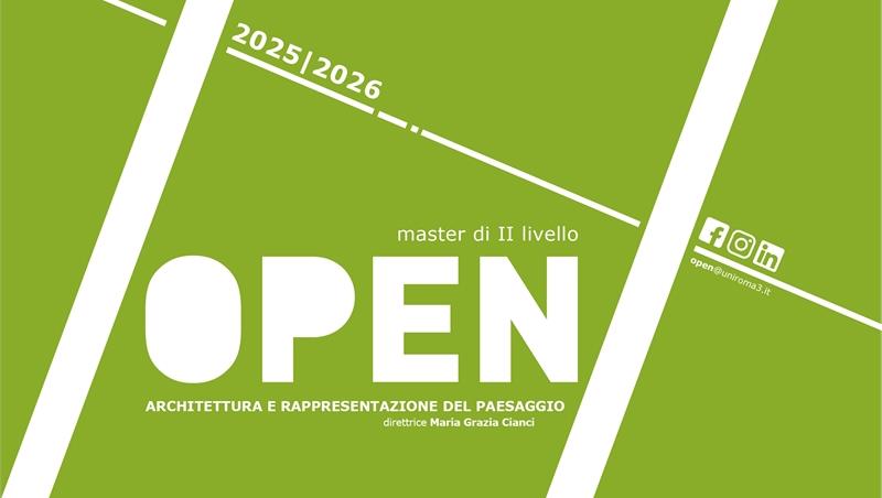 MASTER OPEN – Architettura e Rappresentazione del Paesaggio (60 CFU)