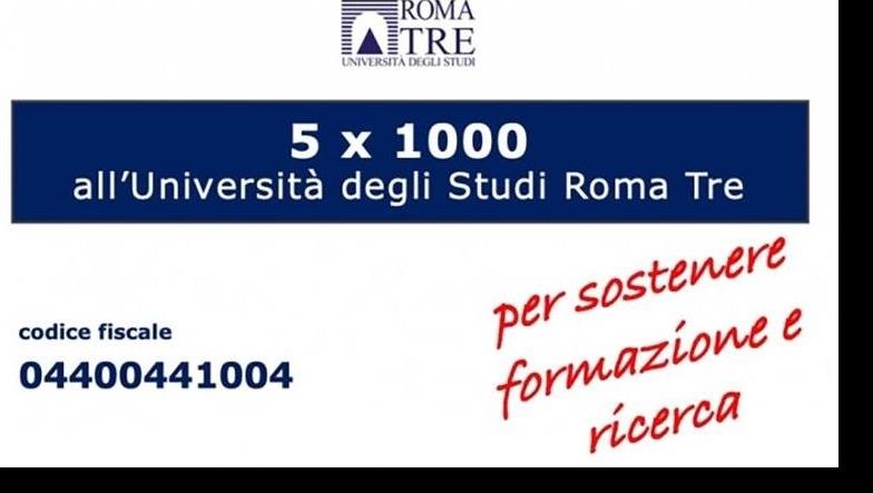 Il tuo 5x1000 a Roma Tre