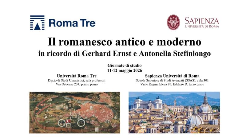 Il romanesco antico e moderno in ricordo di Gerhard Ernst e Antonella Stefinlongo