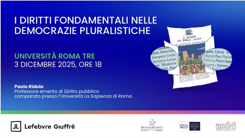 Lezione del Prof. PAOLO RIDOLA - I DIRITTI FONDAMENTALI NELLE DEMOCRAZIE PLURALISTICHE