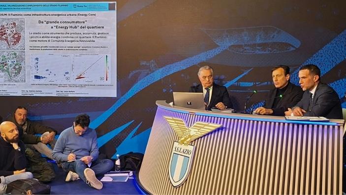 I ricercatori del Dipartimento di Ingegneria Industriale, Elettronica e Meccanica impegnati nel progetto del nuovo Stadio della Lazio
