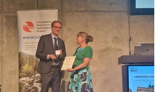The International Hydrology Prize - Dooge Medal al prof. Aldo Fiori