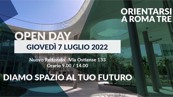 Open day - Orientarsi a Roma Tre 2022