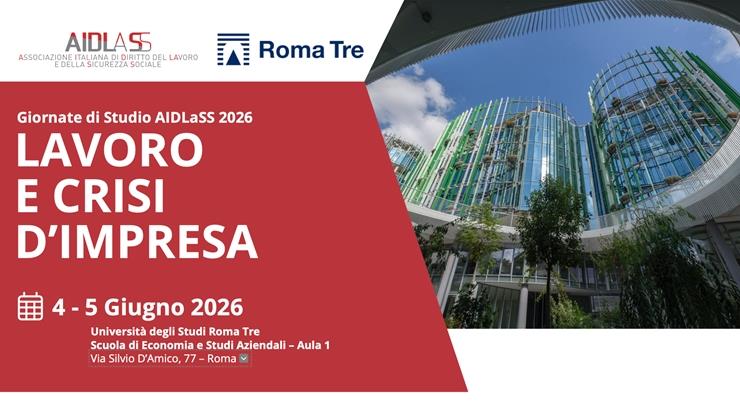 Giornate di Studio AIDLaSS 2026 – Lavoro e crisi d’impresa