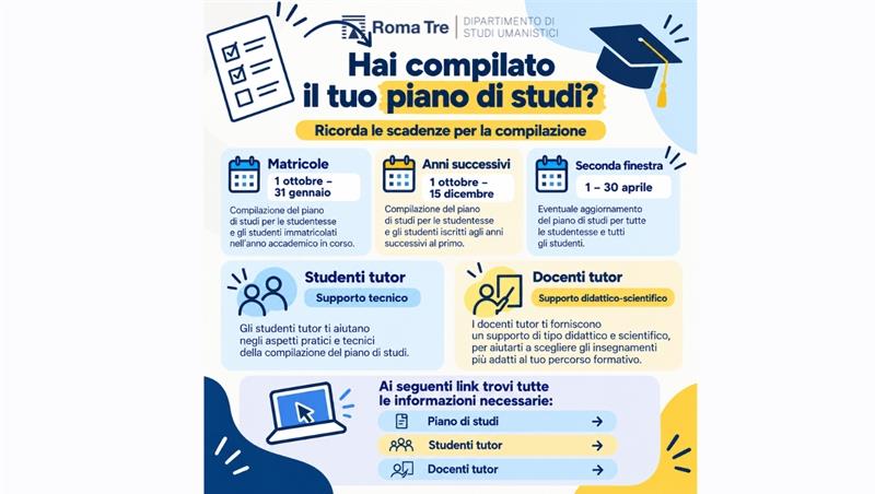 Piano di studi: attenzione alla compilazione e all’approvazione