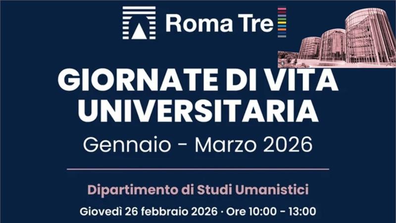 GVU 2026 Dipartimento di Studi Umanistici 