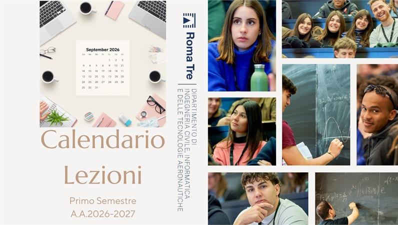 Orario provvisorio lezioni primo semestre A.A. 2026/2027