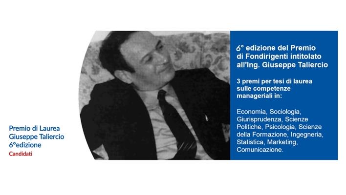 Premio Giuseppe Taliercio 2026 