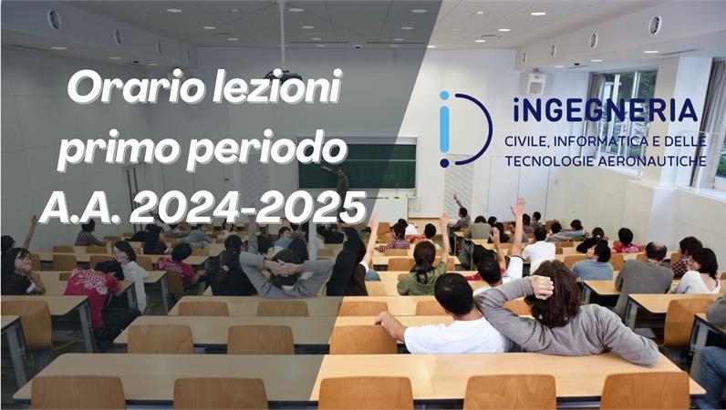 Orario primo periodo AA 2024/2025