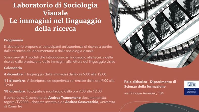 Laboratorio di sociologia visuale Le immagini nel linguaggio della ricerca